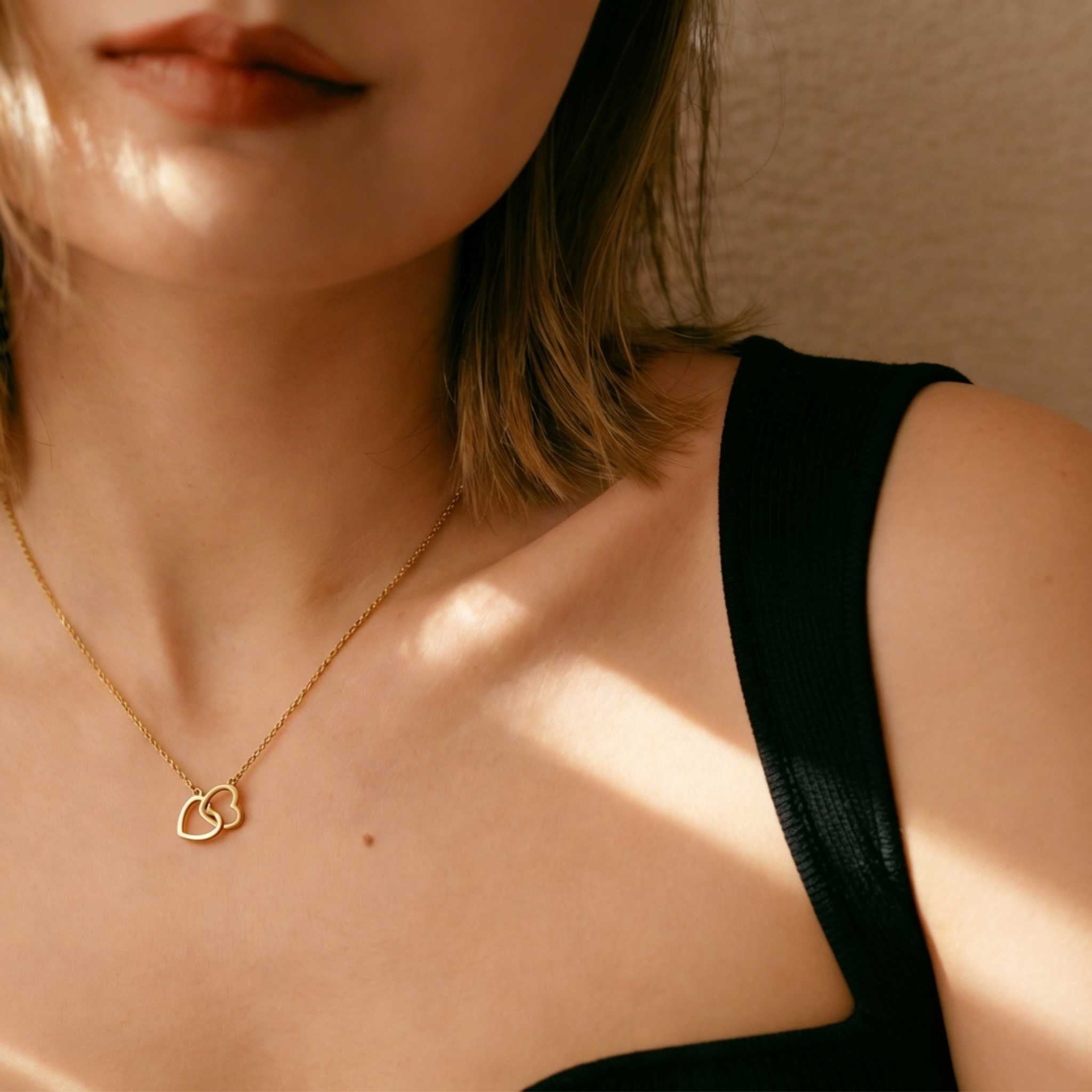 DOUBLE HEART NECKLACE